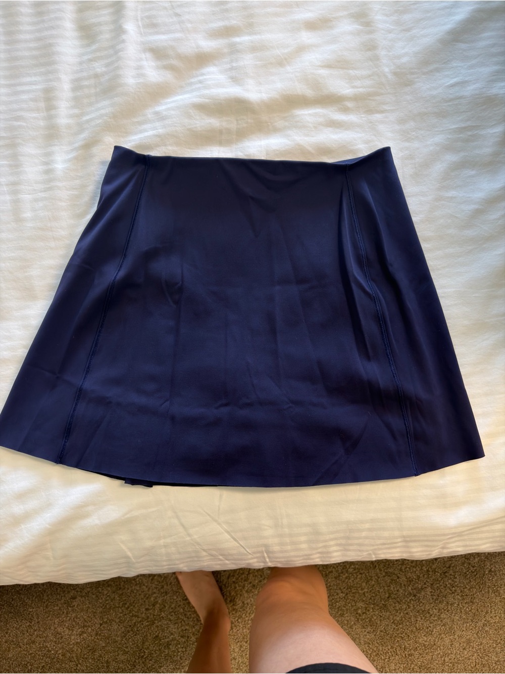 SPANX Navy A-Line Skirt